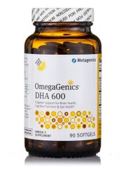 Омега ДГК 600 натуральный лимонный вкус Metagenics (OmegaGenics DHA 600 Natural Lemon Flavor) 90 мягких капсул купить в Киеве и Украине