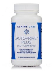 Пробиотики Klaire Labs (Lactoprime Plus SCD Compliant) 60 вегетарианских капсул купить в Киеве и Украине