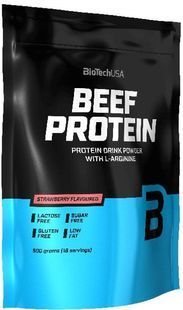 Протеїн Beef Protein BioTech 500 г Полуниця