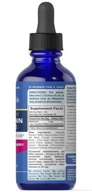 Sublingual Melatonin with Natural Black Cherry Flavor, Puritans Pride, 1 mg, 59 ml