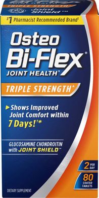 Вітаміни для суглобів, Остео Бі-Флекс, потрійна сила, Osteo Bi-Flex, Triple Strength, 80 таблеток