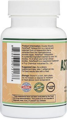 Астаксантин антиоксидант Double Wood (Astaxanthin) 12 мг 60 капсул купить в Киеве и Украине