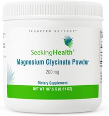 Магний глицинат в порошке Seeking Health (Magnesium Glycinate Powder) 200 мг 187,5 гр купить в Киеве и Украине