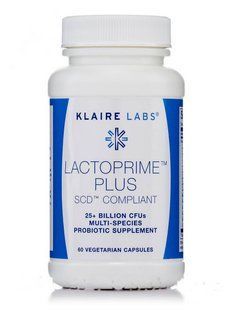 Пробиотики Klaire Labs (Lactoprime Plus SCD Compliant) 60 вегетарианских капсул купить в Киеве и Украине