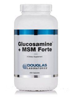 Глюкозамин и МСМ Douglas Laboratories (Glucosamine + MSM Forte) 250 капсул купить в Киеве и Украине