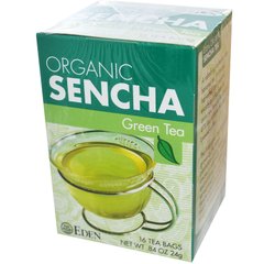 Organic, зеленый чай сенча, Eden Foods, 16 пакетиков,.24 г купить в Киеве и Украине