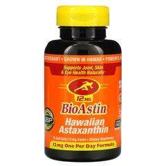 Гавайский астаксантин Nutrex Hawaii (BioAstin Hawaiian Astaxanthin) 12 мг 75 капсул купить в Киеве и Украине