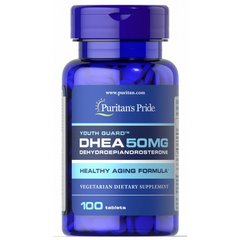 ДГЭА, DHEA, Puritan's Pride, 50 мг, 100 таблеток