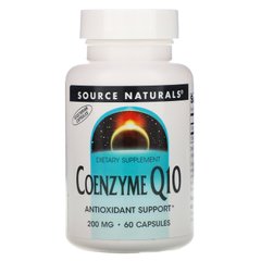 Коензим Q10 Source Naturals (Co-enzyme Q10) 200 мг 60 капсул купить в Киеве и Украине