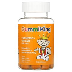 Куркума та імбир для дітей здоровий імунітет смак манго GummiKing (Turmeric Ginger For Kids) 60 жувальних цукерок