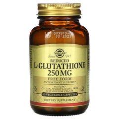 Глутатион Solgar (Reduced L-Glutathione) 250 мг 60 капсул купить в Киеве и Украине