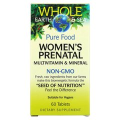 Whole Earth,Sea, вітаміни і мінерали для вагітних жінок, Natural Factors, 60 таблеток