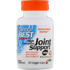 Куркумін для суглобів Doctor's Best (High Absorption Joint Support) 250 мг 60 капсул