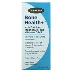 Flora, Bone Health + с кальцием, магнием и витаминами D и K, жидкость, 8 жидких унций (236 мл) купить в Киеве и Украине