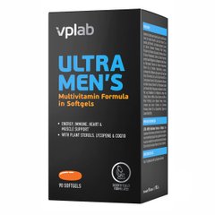 Мужские поливитамины VPLab (Ultra Men's Multivitamin) 90 мягких капсул. купить в Киеве и Украине