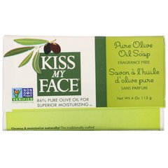 Чистое мыло с оливковым маслом без запаха Kiss My Face (Olive Oil) 115 г купить в Киеве и Украине