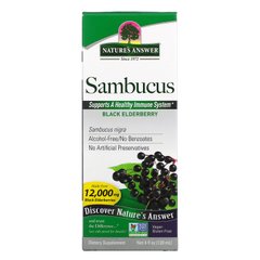 Самбукус, черная бузина, Nature's Answer, 12000 мг, 120 мл купить в Киеве и Украине