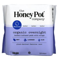 The Honey Pot Company, Органические травяные подушечки с крыльями, на ночь, 12 штук купить в Киеве и Украине