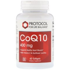 Коензим CoQ10 Protocol for Life Balance (CoQ10) 60 капсул