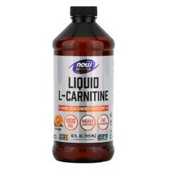 Карнитин жидкий с цитрусовым ароматом Now Foods (Liquid L-Carnitine) 1000 мг 473 мл купить в Киеве и Украине