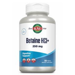 Betaine HCl Plus 250mg - 250 tabs KAL купить в Киеве и Украине