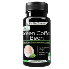 Экстракт зеленого кофе Earth`s Creation (G50 Green Coffee Bean) 400 мг 60 капсул купить в Киеве и Украине