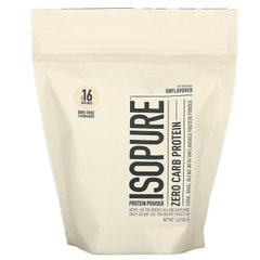 IsoPure, ізолят сироваткового протеїну, протеїновий порошок, без ароматизаторів, Nature's Best, IsoPure, 454 г