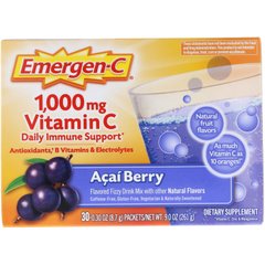 1000 мг, Вітамін C, Ягоди асаї, Emergen-C, 30 пакетиків по 84 г кожен
