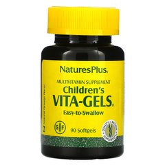 Комплекс витаминов для детей вкус апельсина Nature's Plus (Children's Vita-Gels) 90 гелевых капсул купить в Киеве и Украине