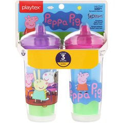 Sipsters, свинка Пеппа, від 12 місяців, 2 чашки, Playtex Baby, по 9 унц (266 мл) кожна