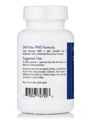 DIM Vitex PMS Formula, Allergy Research Group, 60 vegetarian capsules