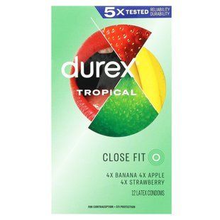 Durex, Tropical, Close Fit, 12 Latex Condoms купить в Киеве и Украине