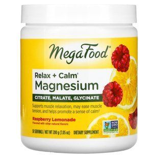 Magnesium Raspberry Lemonade MegaFood (Relax + Calm Magnesium) 200 g