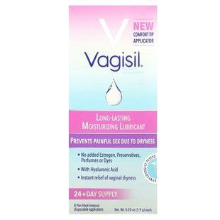 Vagisil, Long-Lasting Moisturizing Lubricant, 8 Pre-Filled Internal Disposable Applicators, 0.2 oz (5.9 g) Each купить в Киеве и Украине
