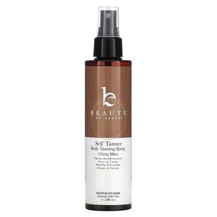 Beauty By Earth, Self Tanner Body Tanning Spray, Medium To Dark, Citrus Mint, 6 fl oz (177 ml) купить в Киеве и Украине