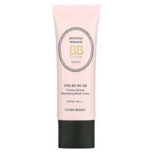 Etude, Крем-зволожуючий BB-крем з дорогоцінними мінералами, SPF50+/PA+++, крем-ваніль, 1,58 унції (45 г)