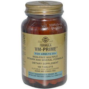 Мультивитамины 50 + Solgar (Formula Vm-Prime) 100 таблеток купить в Киеве и Украине