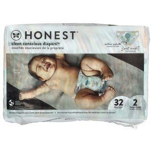 The Honest Company, Clean Conscious Diapers&trade;, Size 2, 12-18 lbs, Above It All, 32 Diapers купить в Киеве и Украине