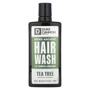 Duke Cannon Supply Co., News Anchor&reg; Hair Wash, 2 in 1 Shampoo & Conditioner, Tea Tree, Eucalyptus + Peppermint , 14 fl oz (414 ml)