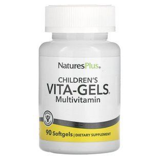 Комплекс витаминов для детей вкус апельсина Nature's Plus (Children's Vita-Gels) 90 гелевых капсул купить в Киеве и Украине