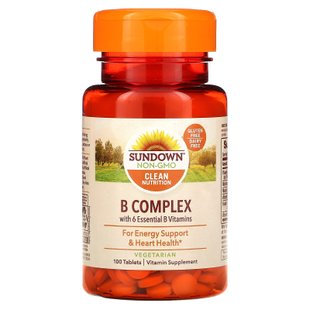 Витамины группы В Sundown Naturals (B Complex) 100 таблеток купить в Киеве и Украине