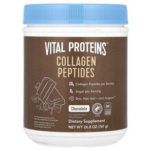 Vital Proteins, пептиди колагену, шоколадний смак, 761&nbsp;г (26,8&nbsp;унції)