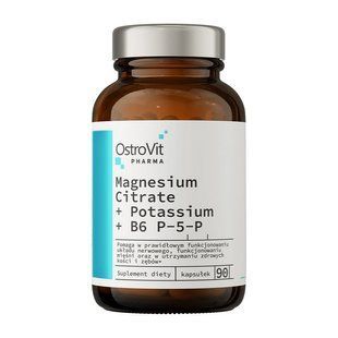OstroVit, Magnesium Citrate + Potassium + B6 P-5-P, 90 caps купить в Киеве и Украине