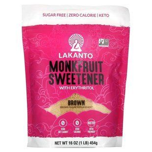 Lakanto, Monkfruit Sweetener with Erythritol, Brown, 1 lb (454 g) купить в Киеве и Украине