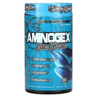 VMI Sports, Aminogex, EAA та BCAA, жувальні таблетки з синьою акулою, 537 г (18,94 унції)