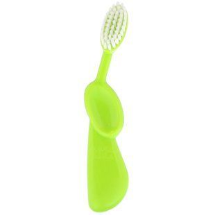Kids Brush, зубная щетка для детей от 6 лет, сверхмягкая, для правшей, лаймово-зеленая, RADIUS, 1 шт. купить в Киеве и Украине