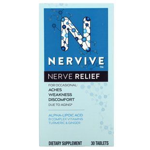 Nervive, Nerve Relief, 30 Tablets купить в Киеве и Украине