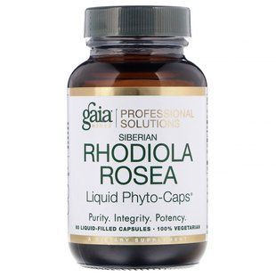 Rhodiola Rosea, Gaia Herbs Professional Solutions, 60 capsules, filled with liquid