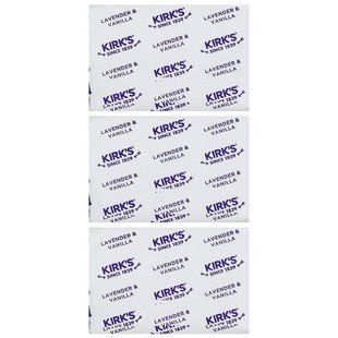 Kirk's, 100% Premium Coconut Oil Castile Bar Soap, Lavender & Vanilla, 3 Bars, 4 oz (113 g) Each купить в Киеве и Украине