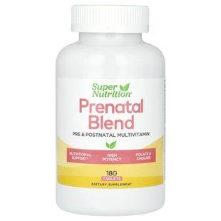 Витамины для беременных Super Nutrition (Prenatal) 180 таблеток купить в Киеве и Украине